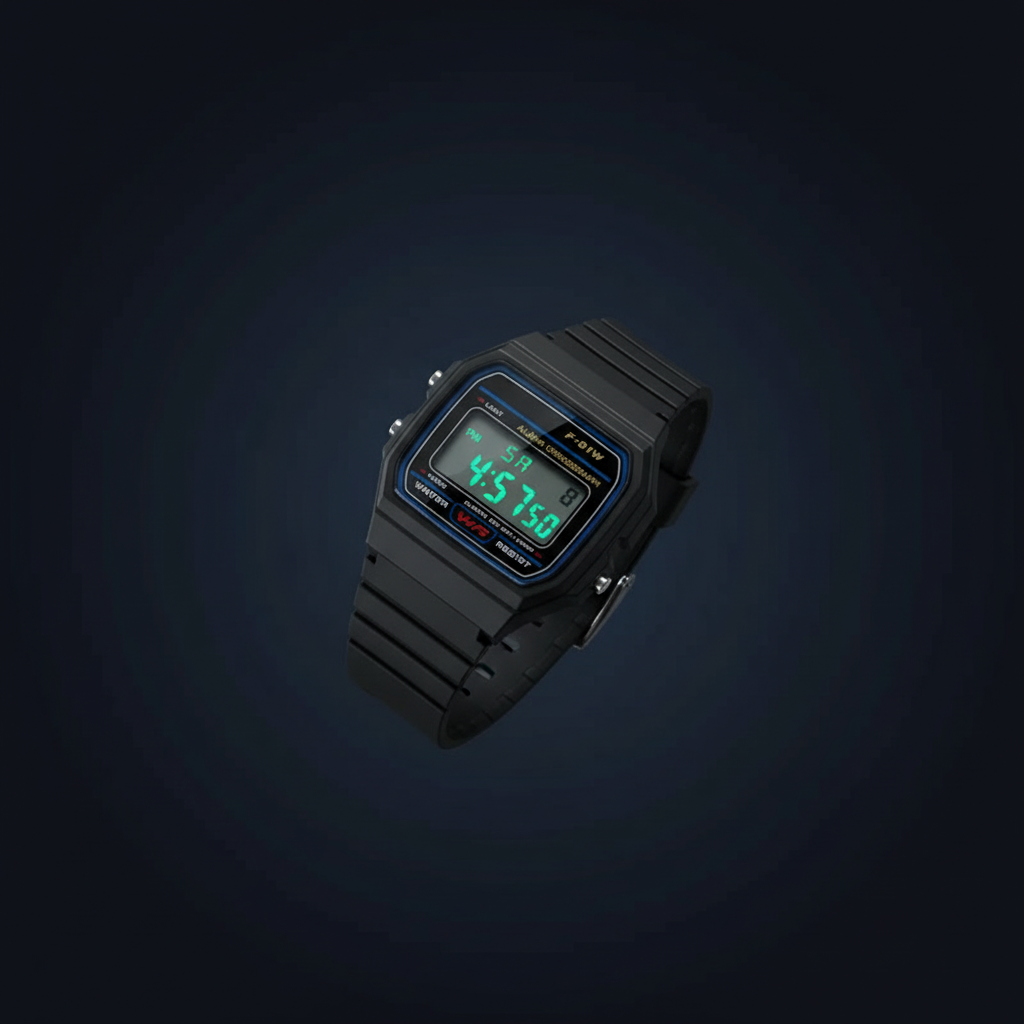Montre digitale sport homme détail cadran