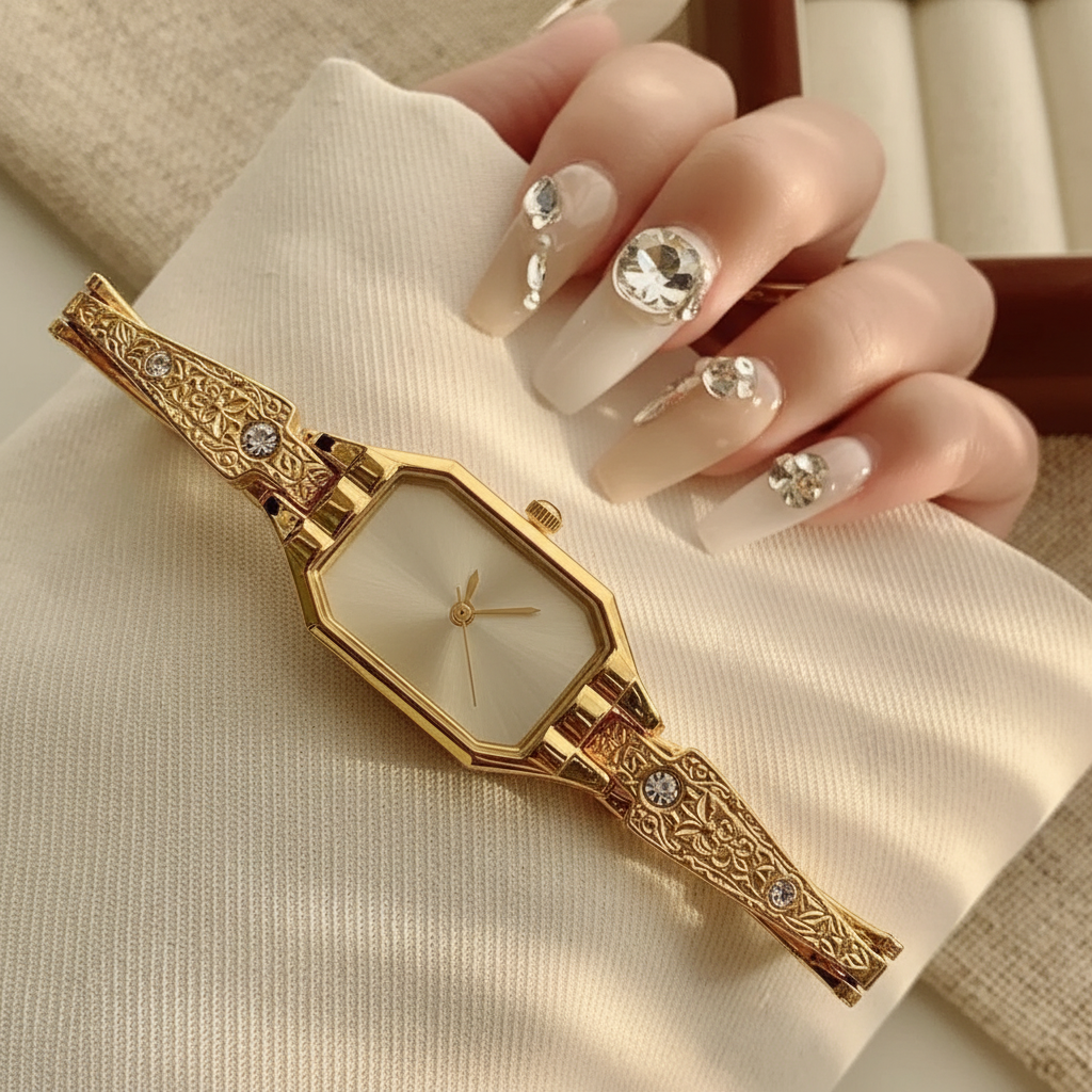 Montre Bracelet Dorée Femme | Style Luxe & Élégant | Quartz
