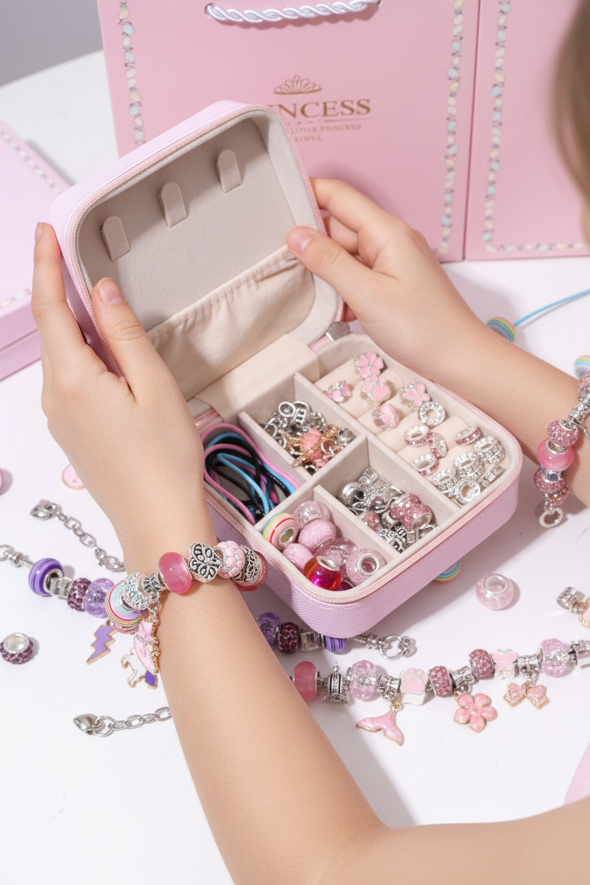 Mains bracelets roses