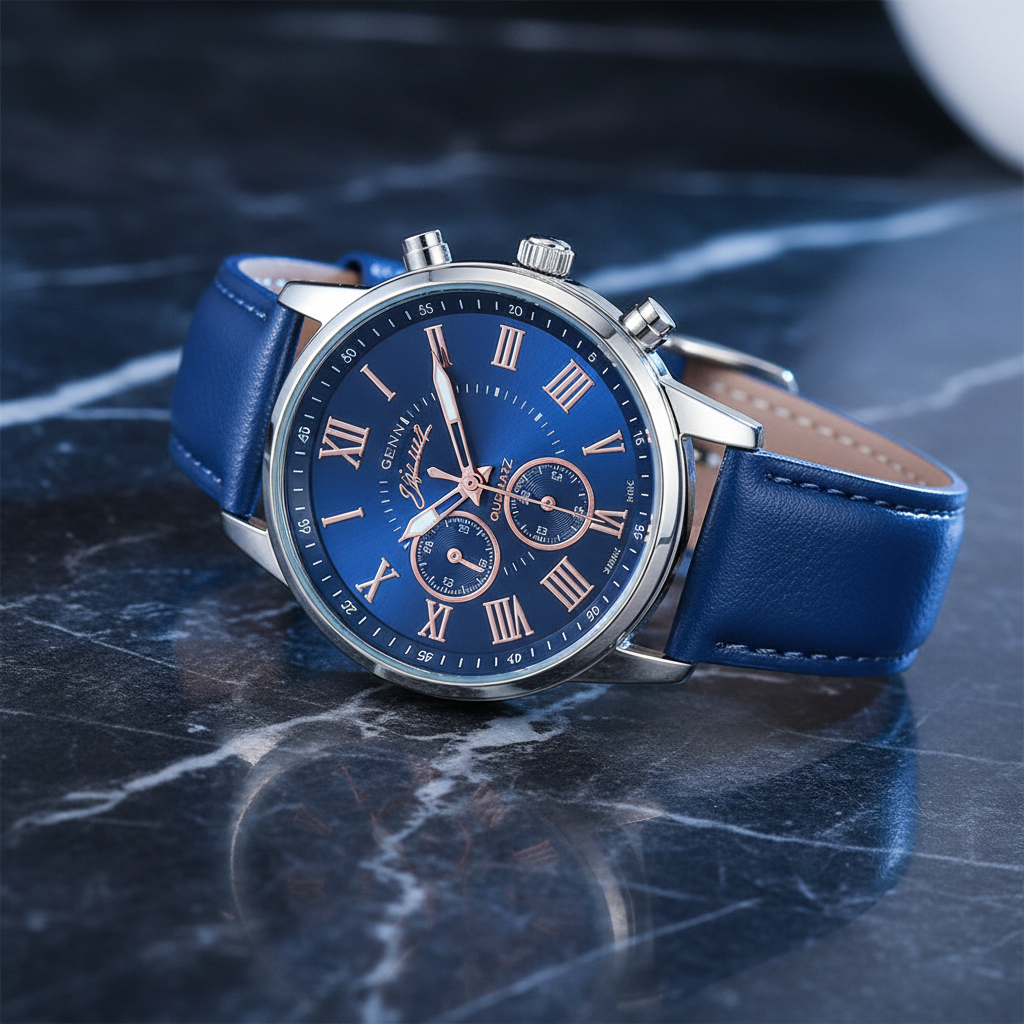 Montre Bleu Argent