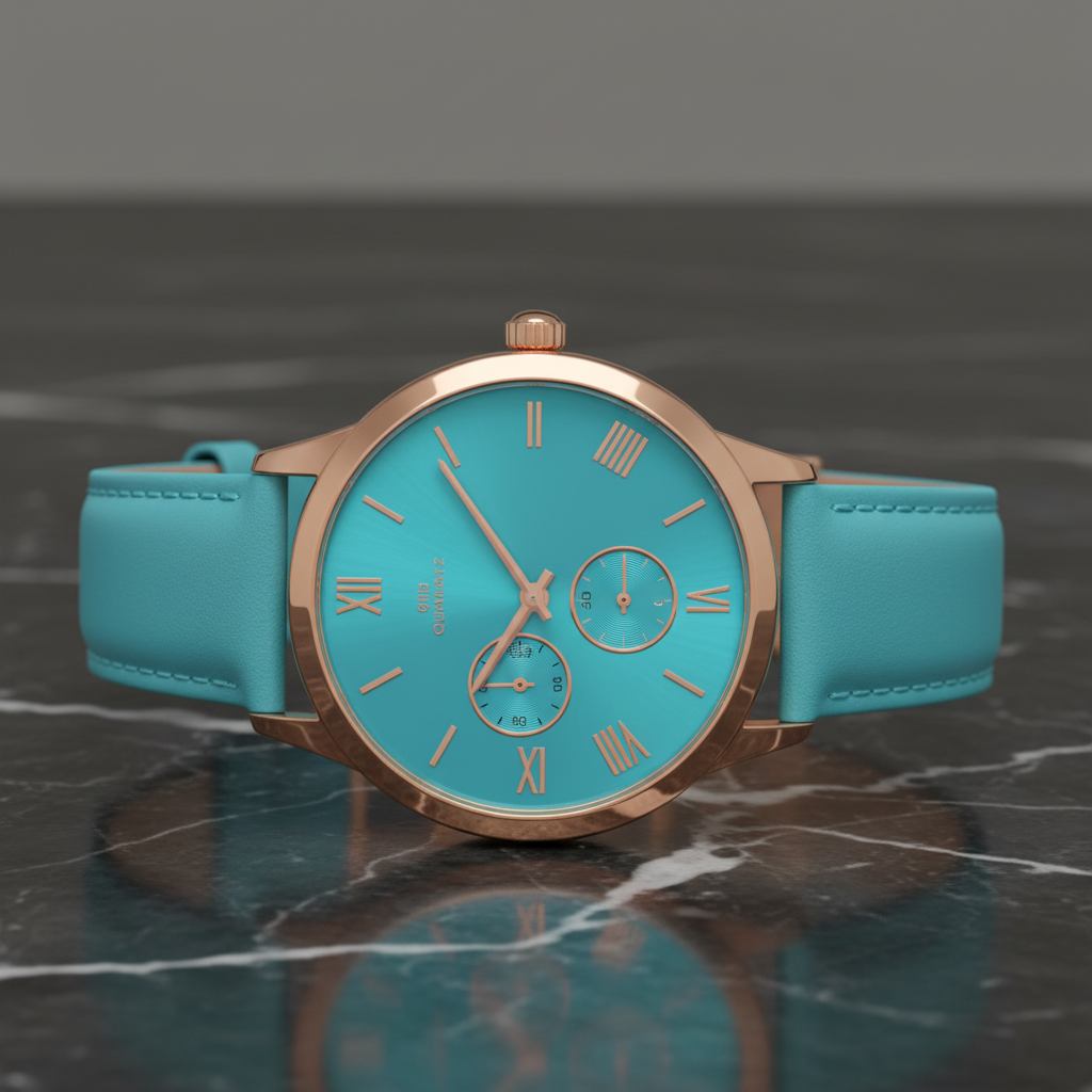 Montre Bleu Turquoise