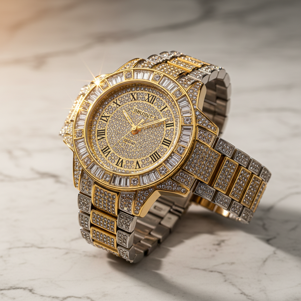 Montre cadran doré