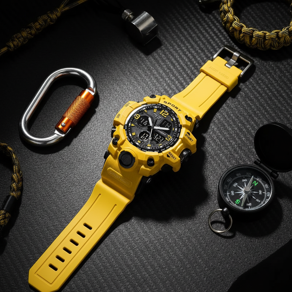 Montre Digitale Homme YUNSHI — Sport & Casual | Lumineuse | 5 Coloris