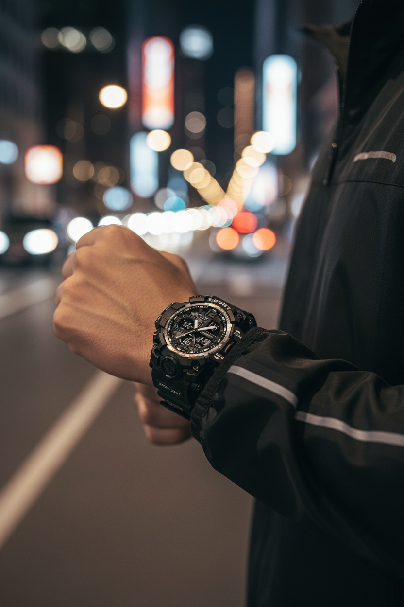 Montre Digitale Homme YUNSHI — Sport & Casual | Lumineuse | 5 Coloris