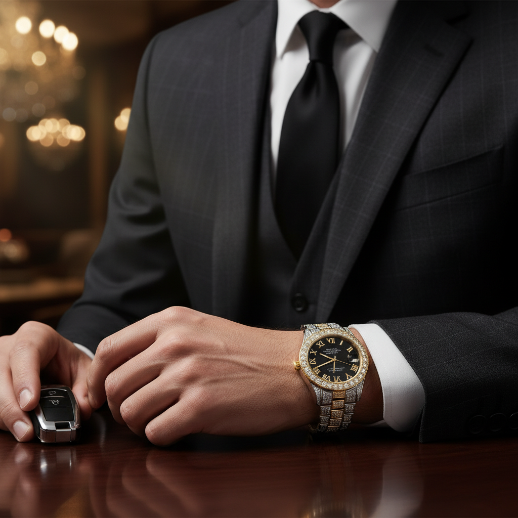 Montre portée homme