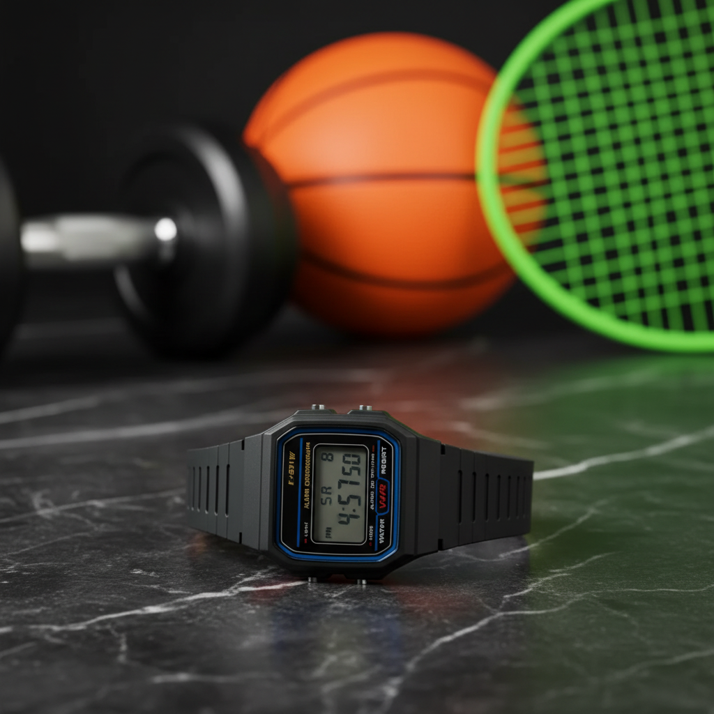 Montre Digitale LED Sport Homme — Bracelet Silicone Casual