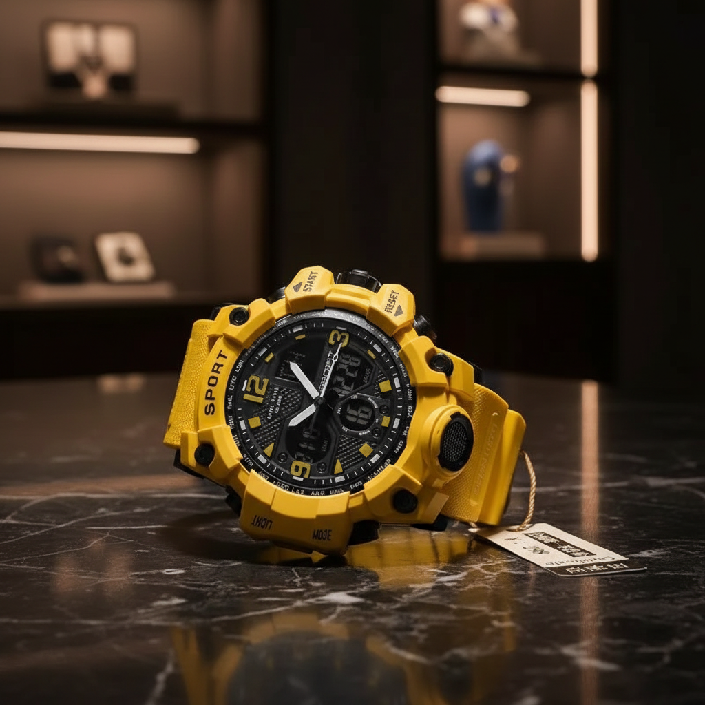 Montre Digitale Homme YUNSHI — Sport & Casual | Lumineuse | 5 Coloris