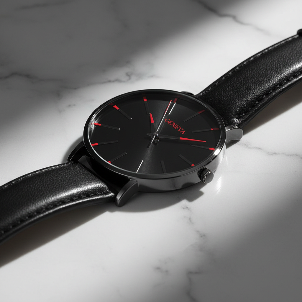 Montre sur marbre blanc