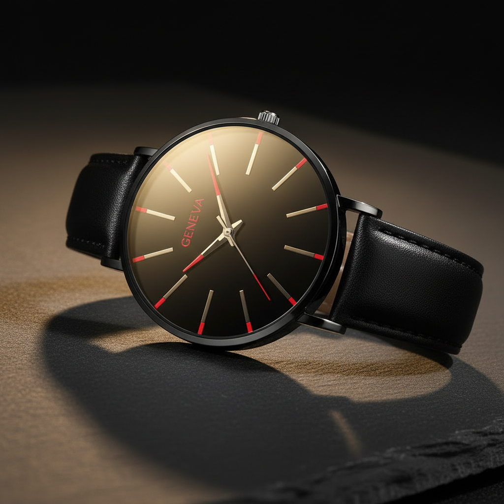 Montre sur obsidienne