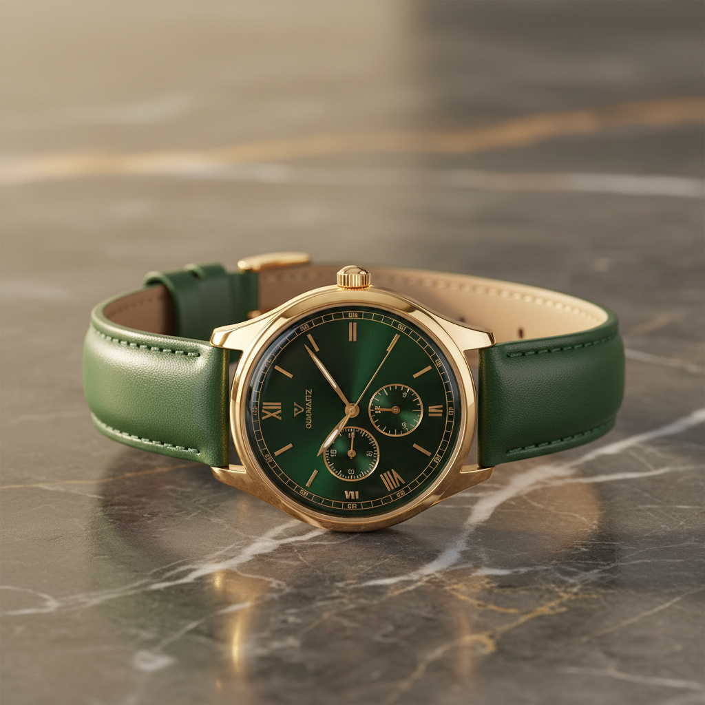 Montre Vert Or
