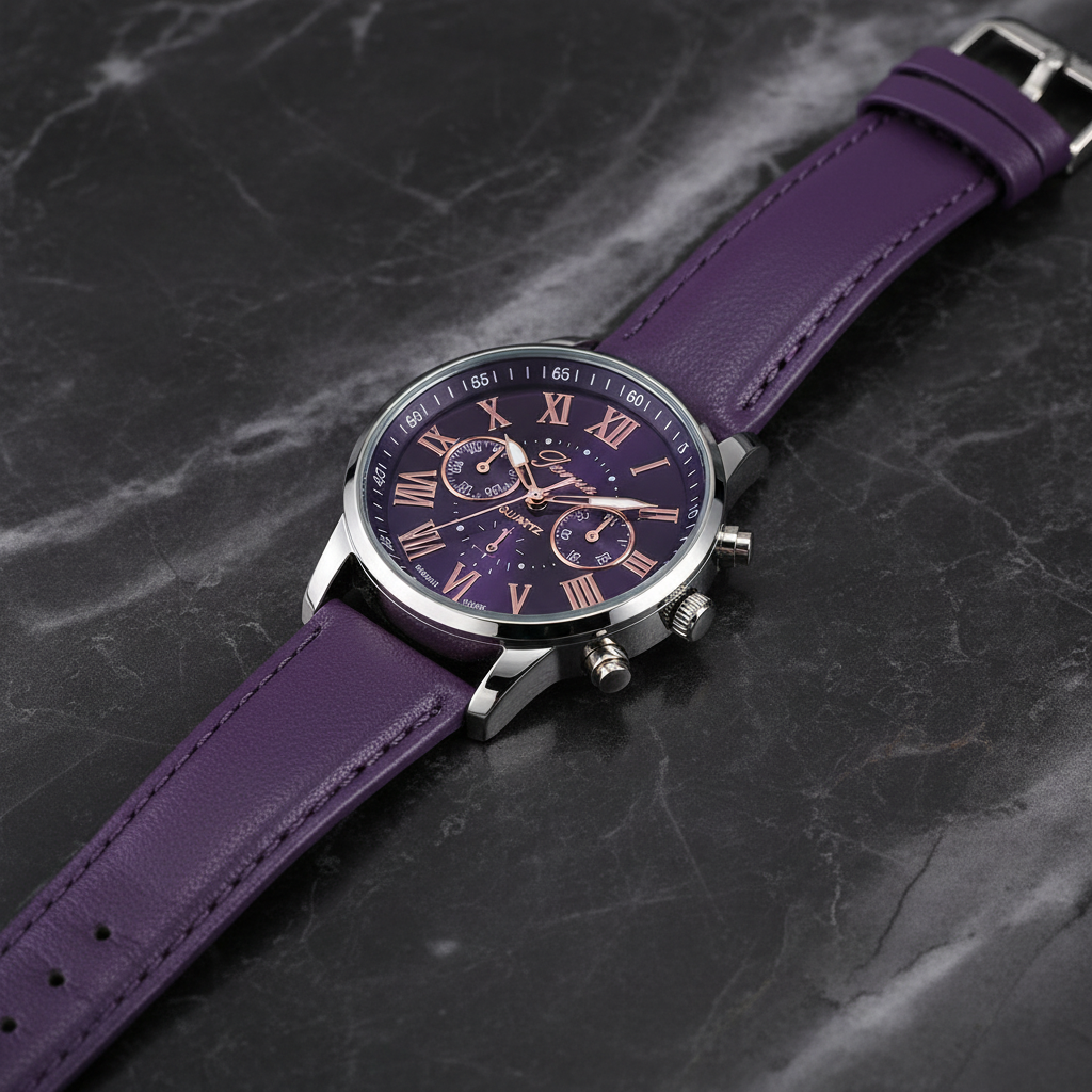 Montre Violet Argent