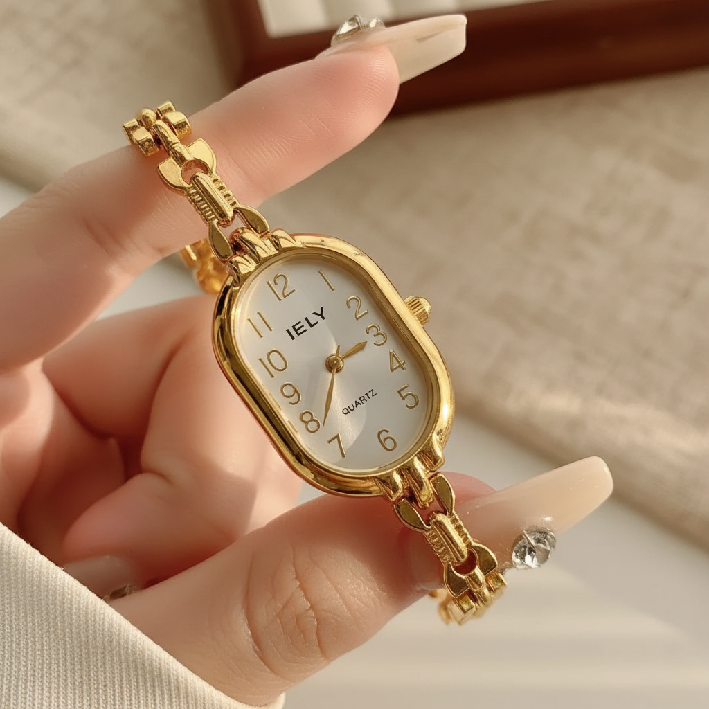 Montre Bracelet Dorée Femme | Style Luxe & Élégant | Quartz