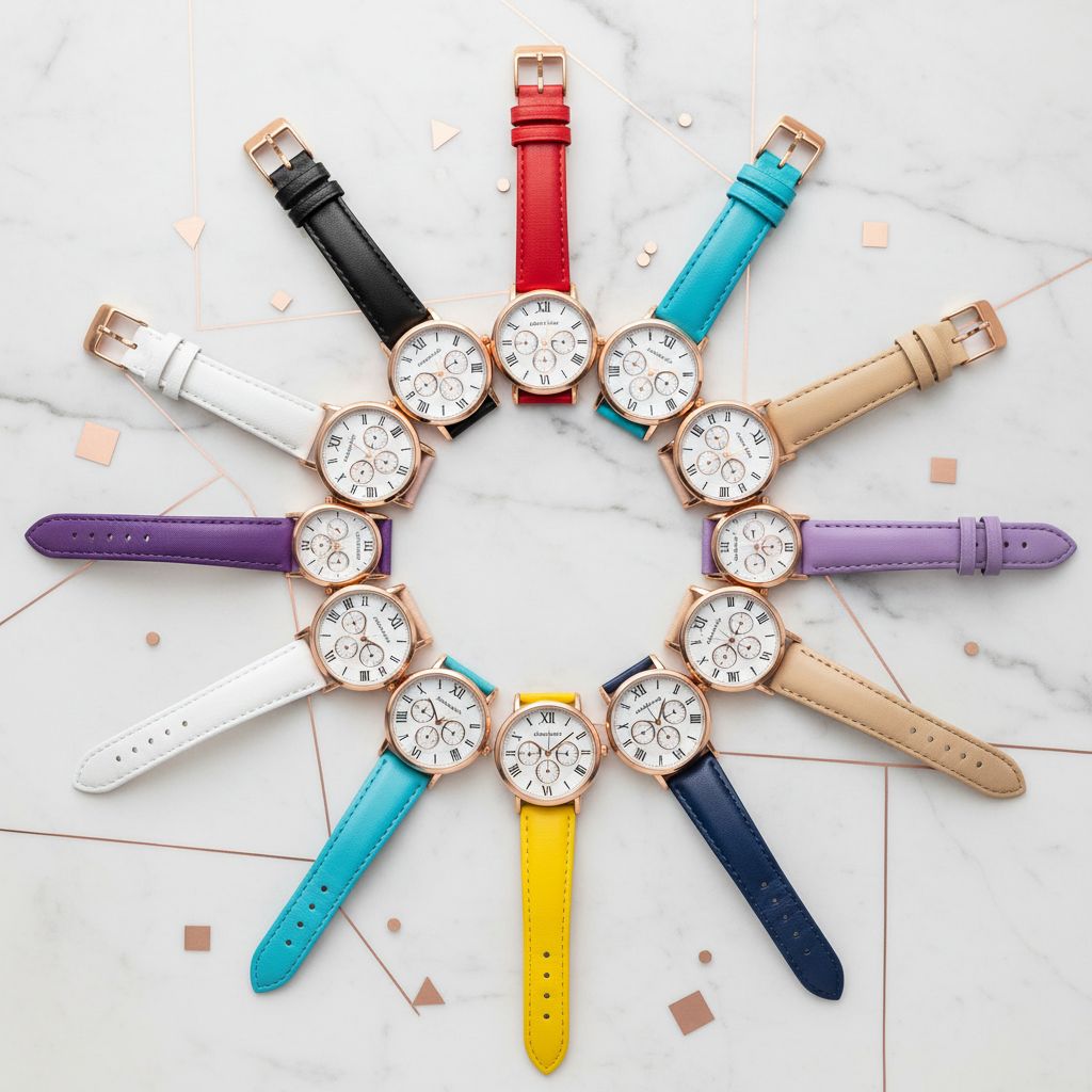 Set 12 montres cercle