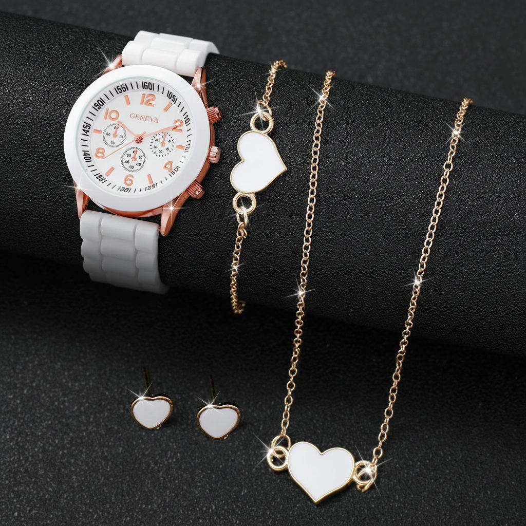 Set blanc velours