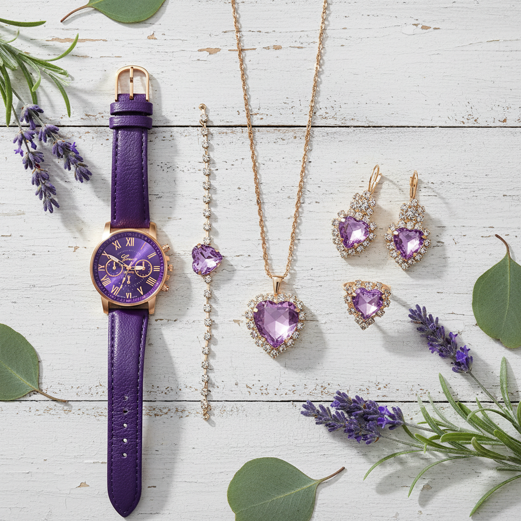 Set lavande boho