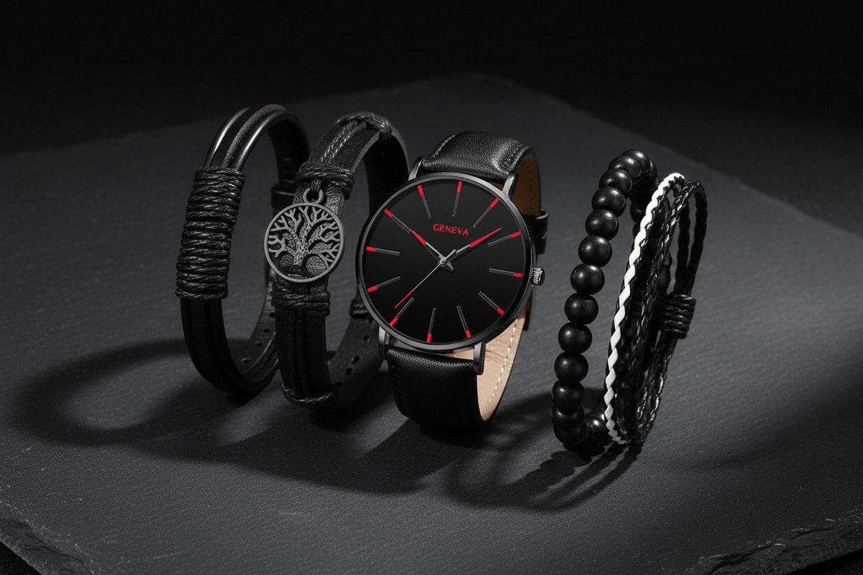 Set Montre & Bracelets Homme Cinématique