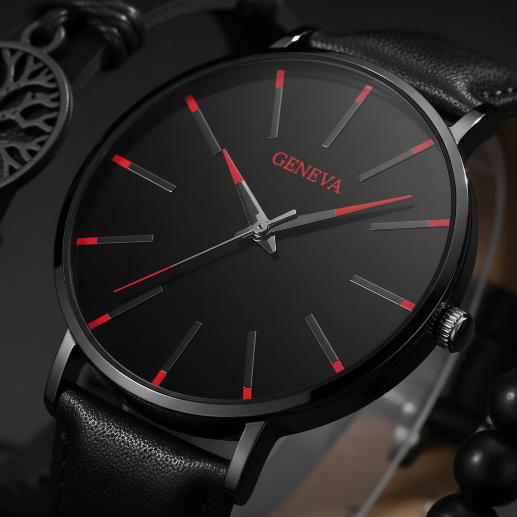 Zoom cadran montre